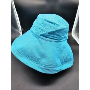 Kallina Linen Cotten Blend Sun Hat Floppy Hat Size Medium Big Brim‎